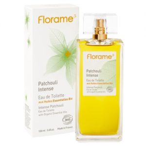 Florame Eau De Toilette Patchouli Intense, Invigorating Fragrances in Glass Flacon
