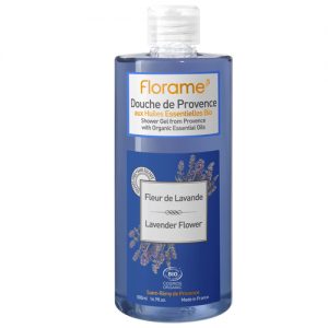 Florame Shower Gel Lavender, 500 Ml, certified organic cosmetics from France