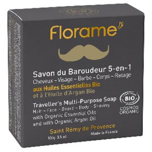 Florame Homme Alzweckseife 5 In 1, Bart, Gesicht, Haar, Körper, Rasur, 100g