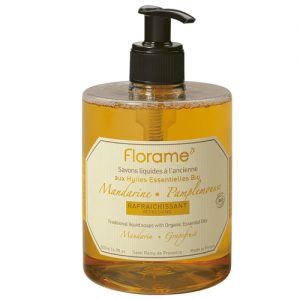 Florame 橘子葡萄柚液体香皂, 500ml - 有机认证化妆品